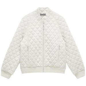 Mint Velvet Cream Quilted Cotton Blend Jacket